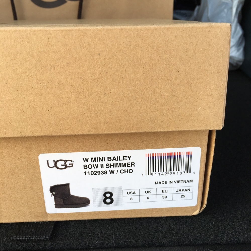NIB Ugg Mini Bailey Bow🌸Sold - Picture 3 of 3
